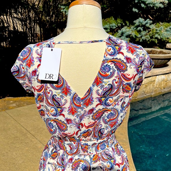 NWT DR2 by Daniel Rainn Paisley Dress - Picture 5 of 9